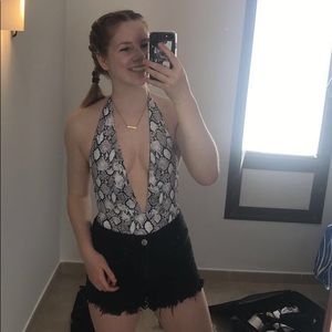 Snake Print One Piece